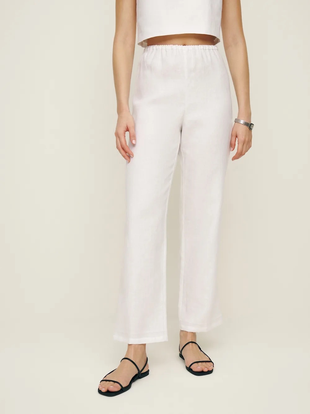 Reformation Remi cropped linen pants
